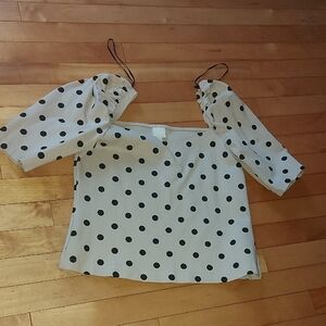 H&M | Polka Dot Women's Top- Medium